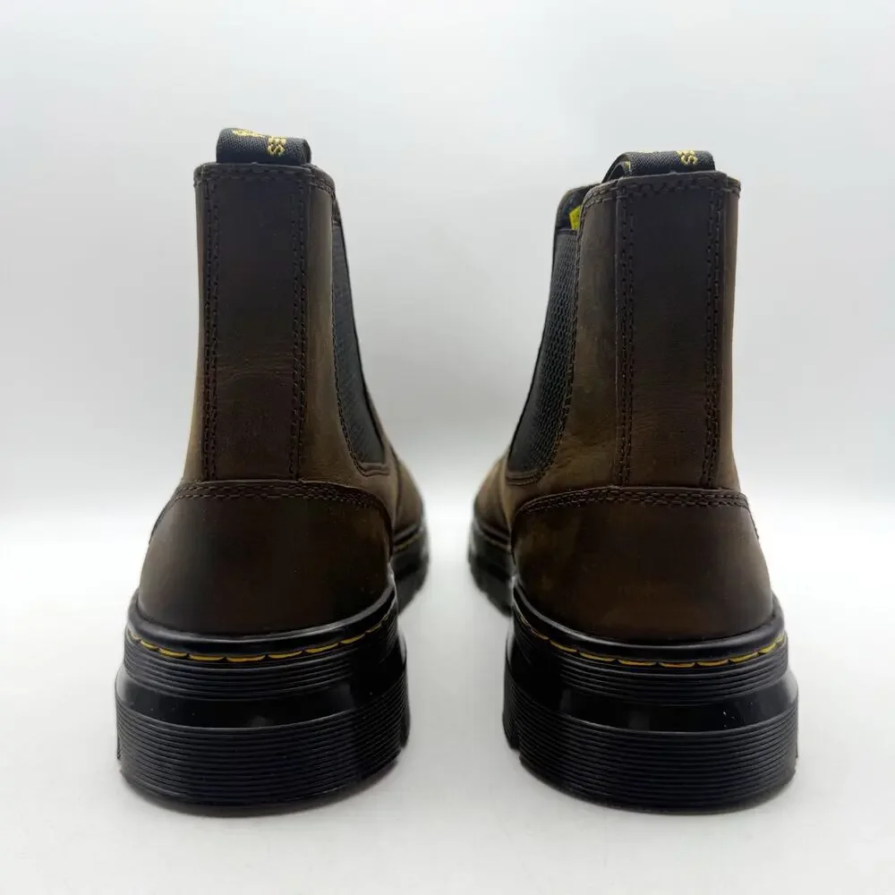 Dr. Martens Embury Ankle Chelsea Boots EU 41 Womens 9 Mens 8 Brown Leather EUC